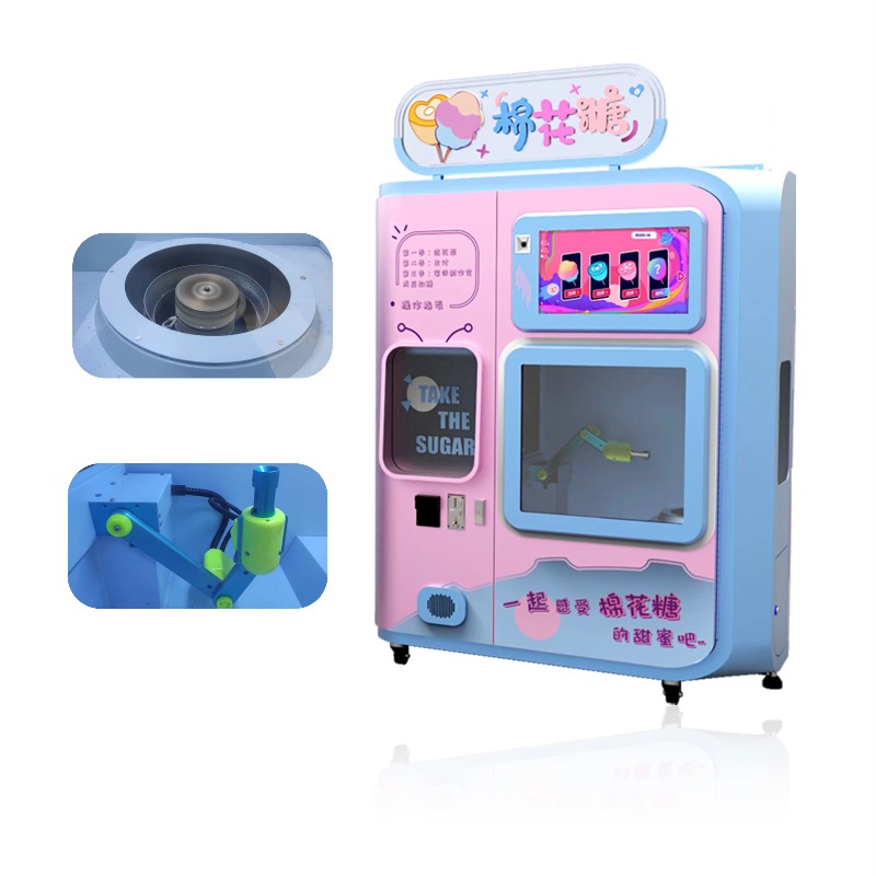 Candy Vending Machine - Máquina de Algodão Doce Automática, Equipamento