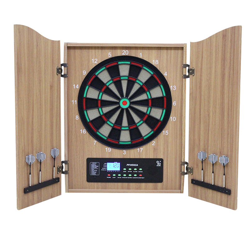 Electronic Dartboard Cabinet - Armário de Madeira Luxuoso para Dardos